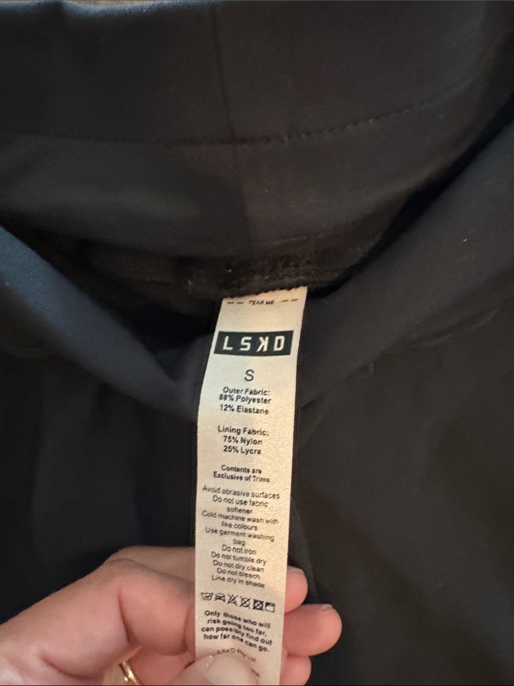 LSKD Women's Black Athletic Shorts with High Waist and Side Pockets - Picture 3 of 7